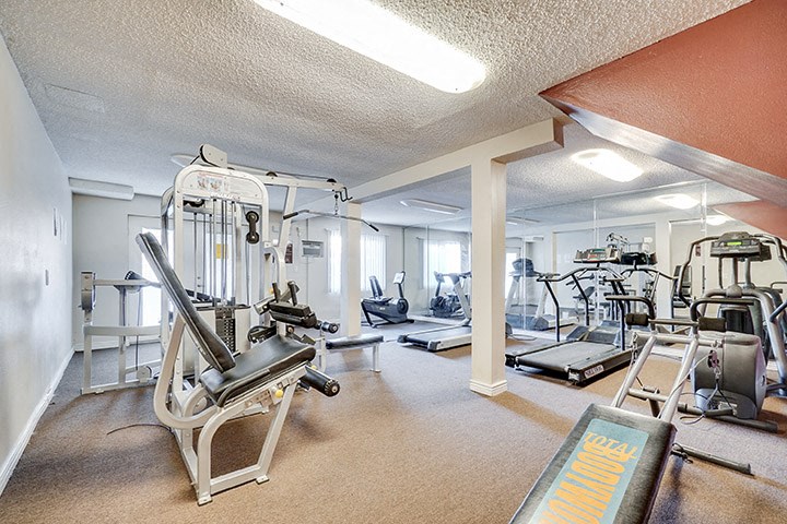 Club-Quality Fitness Center at Highlander Park Apts, Riverside, California