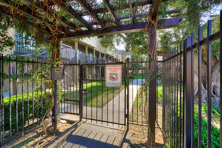 Gated Entrance at Highlander Park Apts, California, 92507