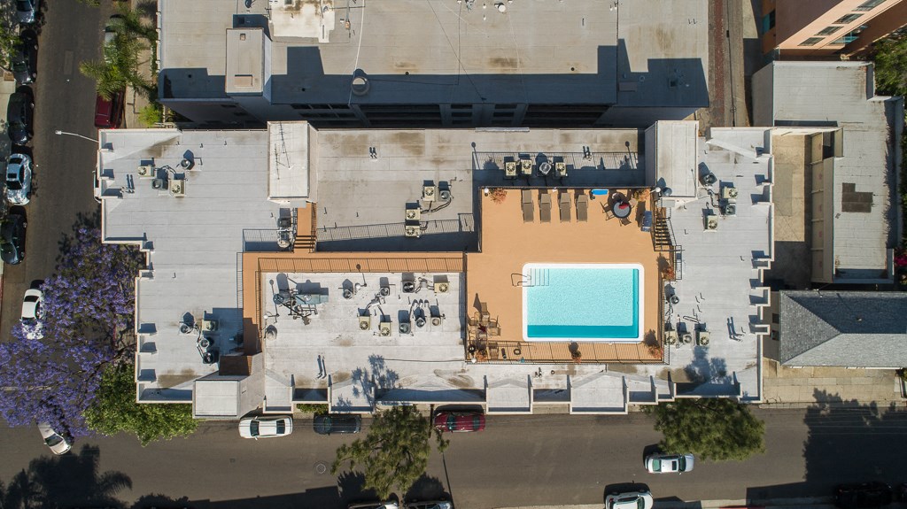 Aerial View at Hillside View, California, 90046