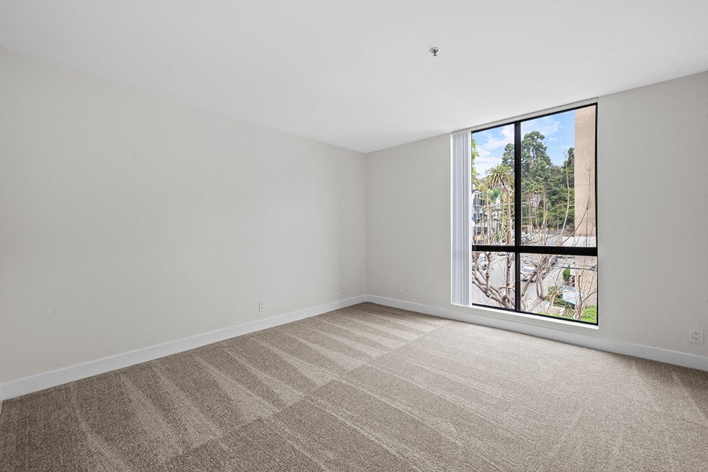 Carpeted Bedroom at Hillside View, Los Angeles, California