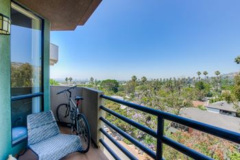 Private Patio And Balcony at Hollywood Vista, Hollywood, California