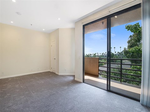 Living Room Attached Balcony at Hollywood Vista, Hollywood