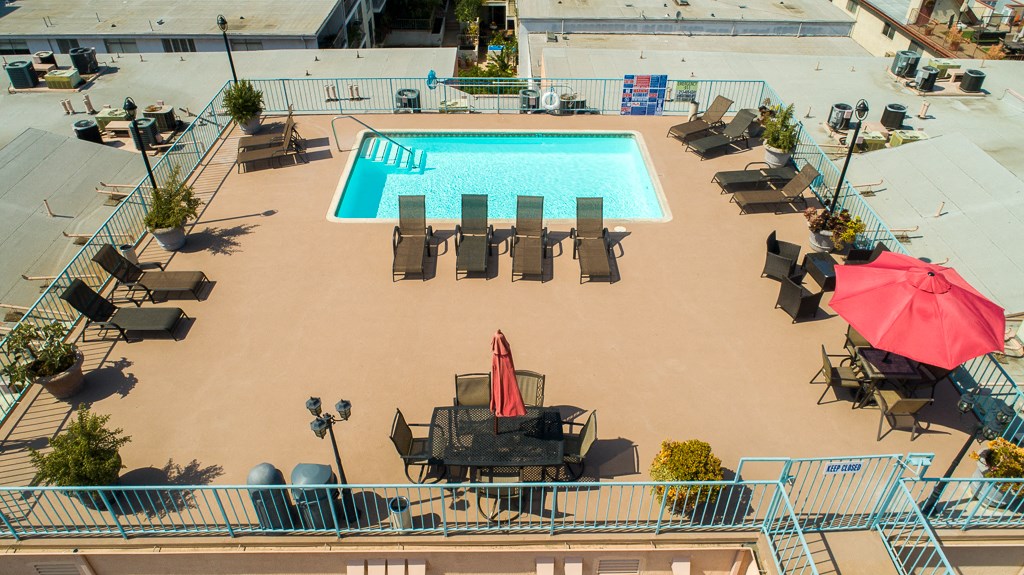 Outdoor Swimming Pool at La Vista Terrace, California, 90046