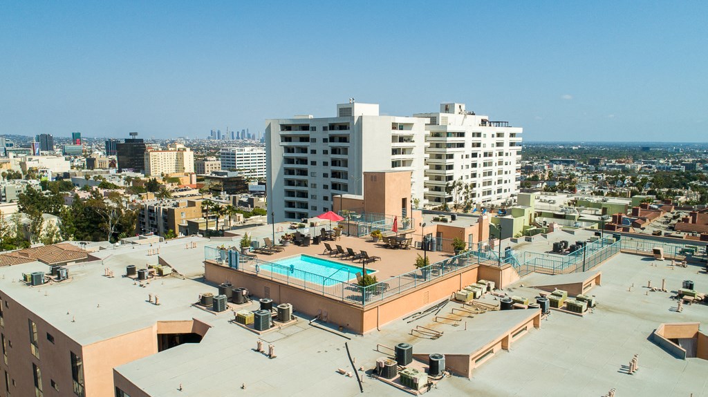 Ariel Amenities View at La Vista Terrace, Hollywood, CA