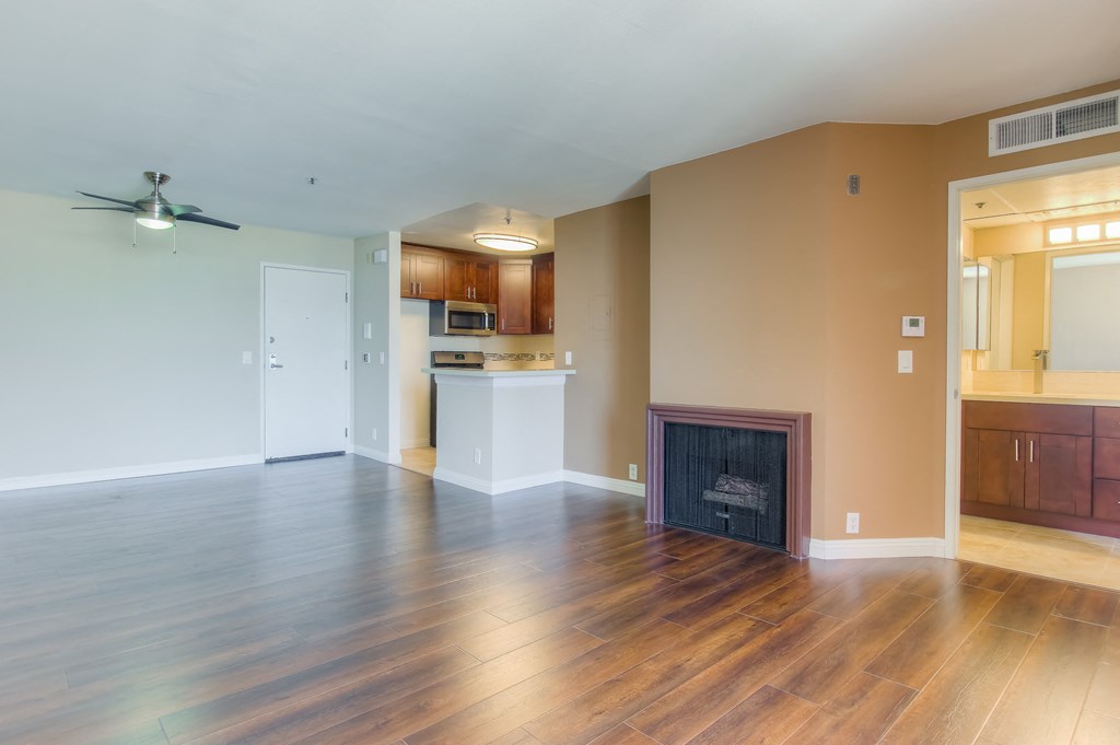 Pleasant Living Room at La Vista Terrace, Hollywood, CA, 90046