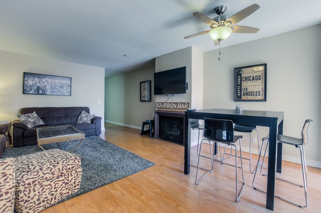 Renovated Interior at La Vista Terrace, Hollywood, CA