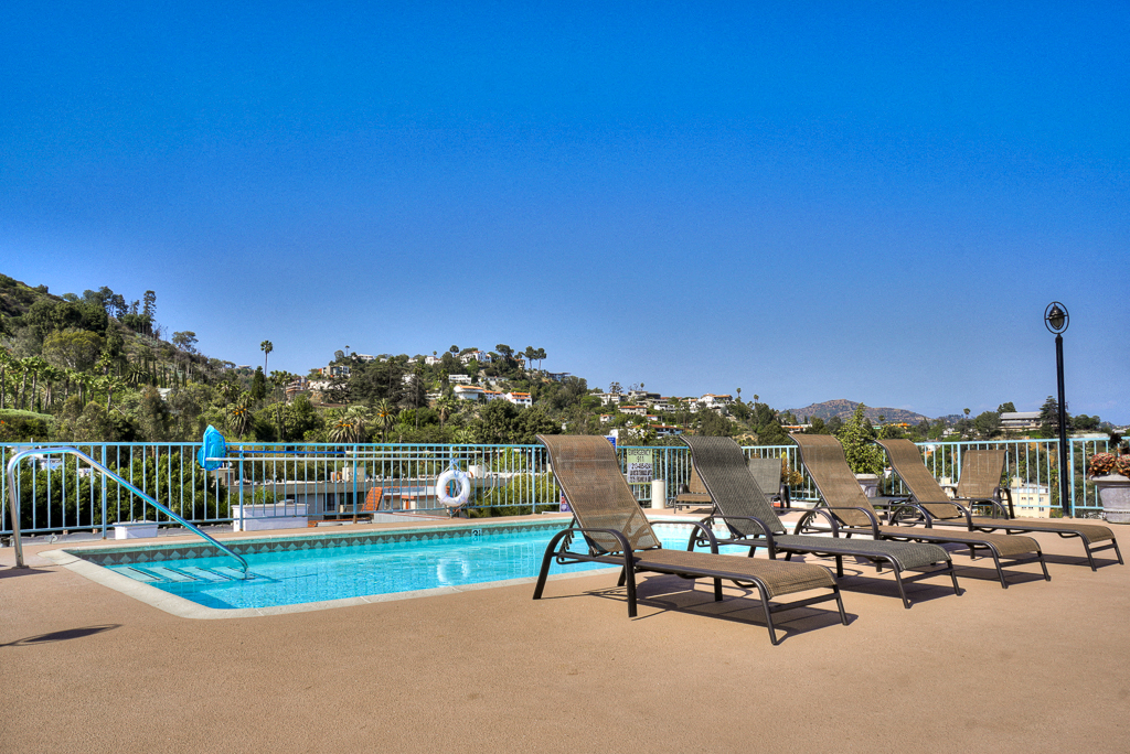 Newly Built Swimming Pool at La Vista Terrace, Hollywood, CA