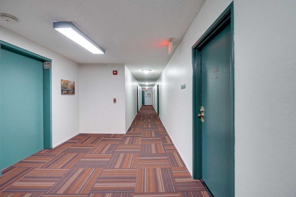 Apartment Hallway at Park Merridy, Northridge, 91325