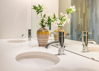 Stunning White Quartz Countertops