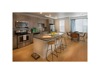 Kitchen Dinning Room at Cycle Apartments, Ft. Collins