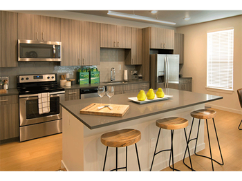 Sleek Interior Finishes at Cycle Apartments, Ft. Collins, Colorado