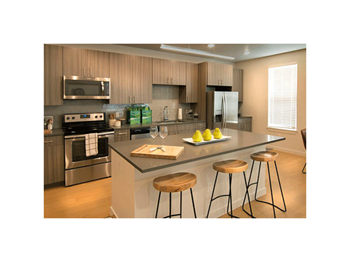 Gourmet Kitchen at Cycle Apartments, Colorado