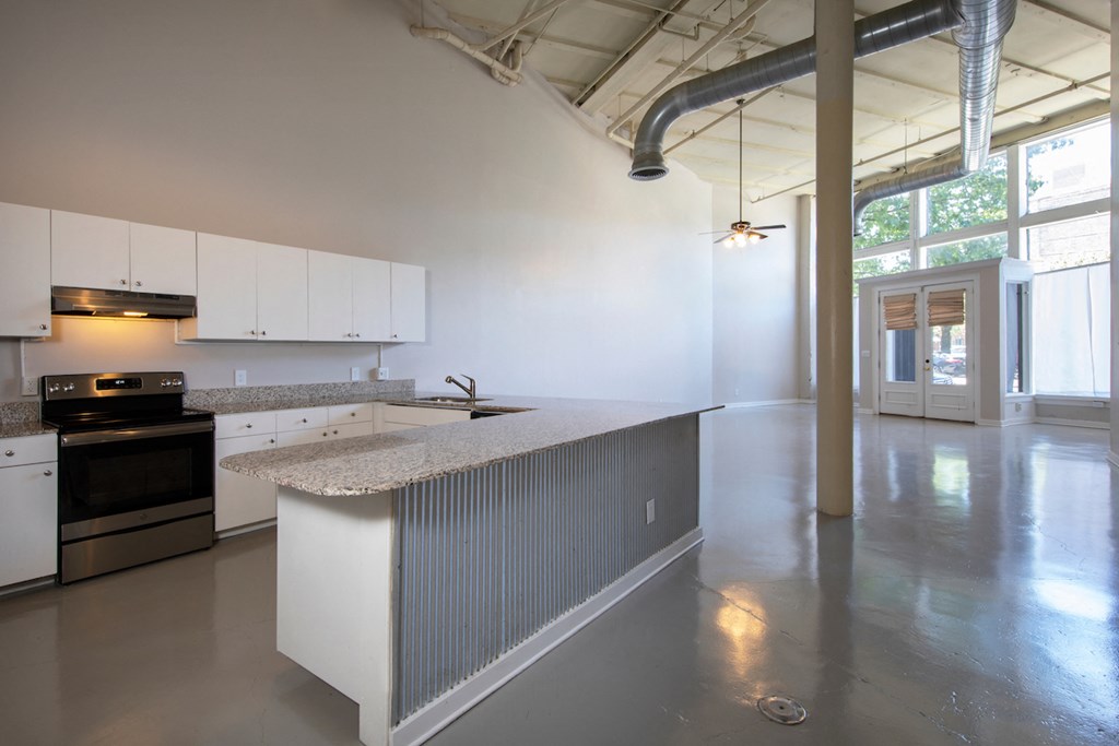 Clubhouse Kitchen at Fix Play Lofts, Alabama, 35203