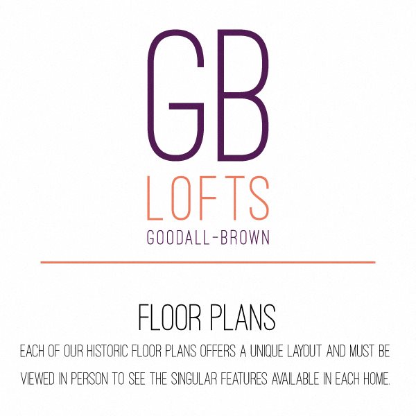 floor plan 1 Goodall brown lofts logo with floor plans info