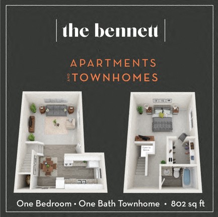 1Bed1Bath Townhome