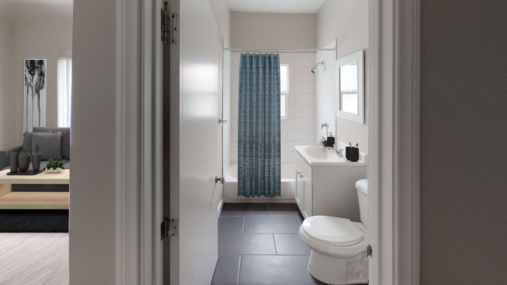 Luxurious Bathrooms at Barton Apartments, Los Angeles, CA, 90029