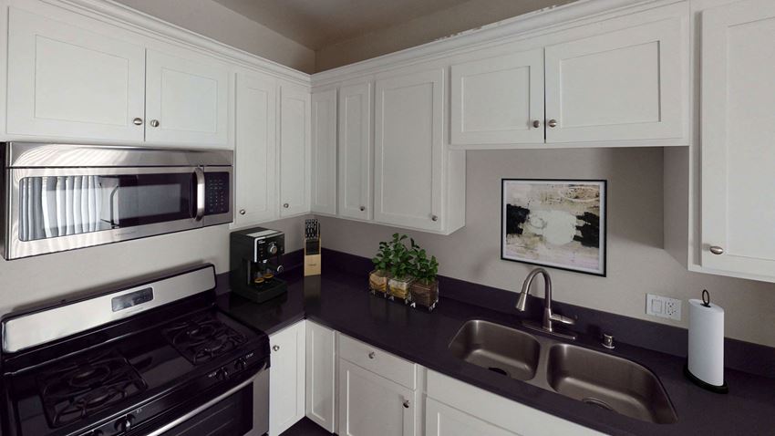 Well Equipped Kitchen Well Equipped Kitchen at Barton Apartments, Los Angeles, CA - Photo Gallery