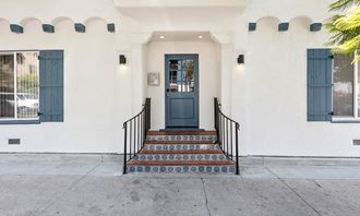 Front Entrance Doors at Barton Apartments in Hollywood, CA
