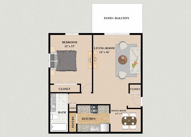 1 2 Bedroom Floor Plans At Mission Hills Apartments In Franklin Wi