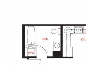 B-2 Floor Plan B-2 Floor Plan at Met Lofts, Los Angeles, CA, 90015
