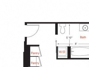 C-6 Floor Plan C-6 Floor Plan at Met Lofts, Los Angeles, 90015