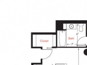 D-1 Floor Plan D-1 Floor Plan at Met Lofts, California