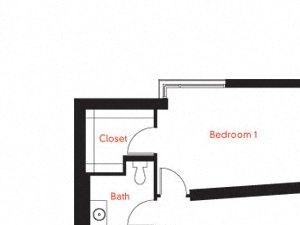 D-5 Floor Plan D-5 Floor Plan at Met Lofts, Los Angeles, CA