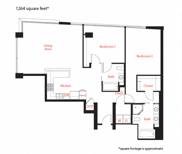 D-4b Floor Plan at Met Lofts, Los Angeles, 90015