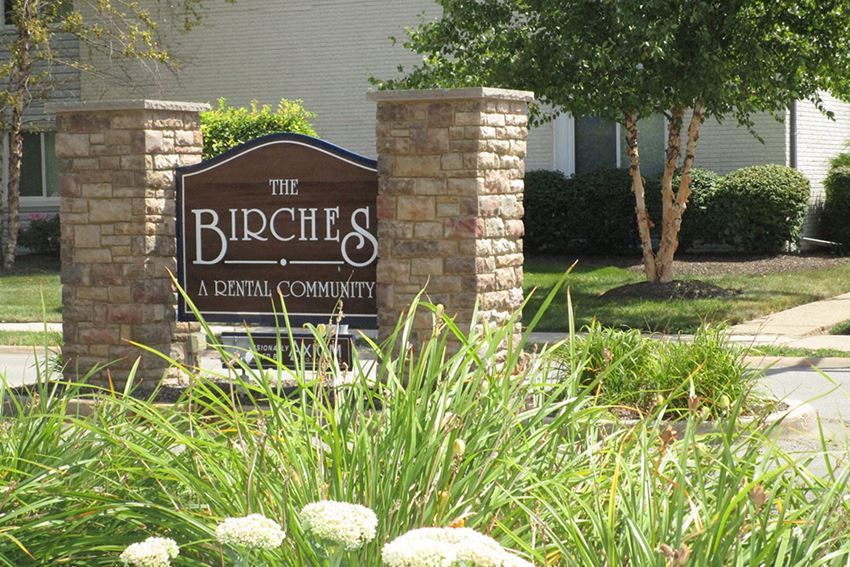Signage at The Birches Apartments, Joliet, 60435 - Photo Gallery 1