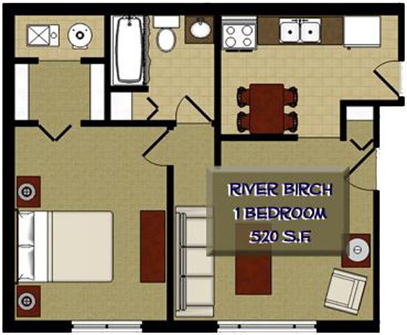 The Birches Apartments | Studio, 1, 2 & 3 Bedroom Floor Plans The Birches Apartments | Studio, 1, 2 & 3 Bedroom Floor Plans