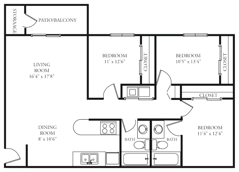 3 bedroom plus Floor Plan 8