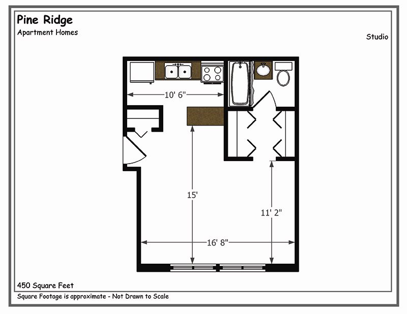 Studio Floor Plan 3