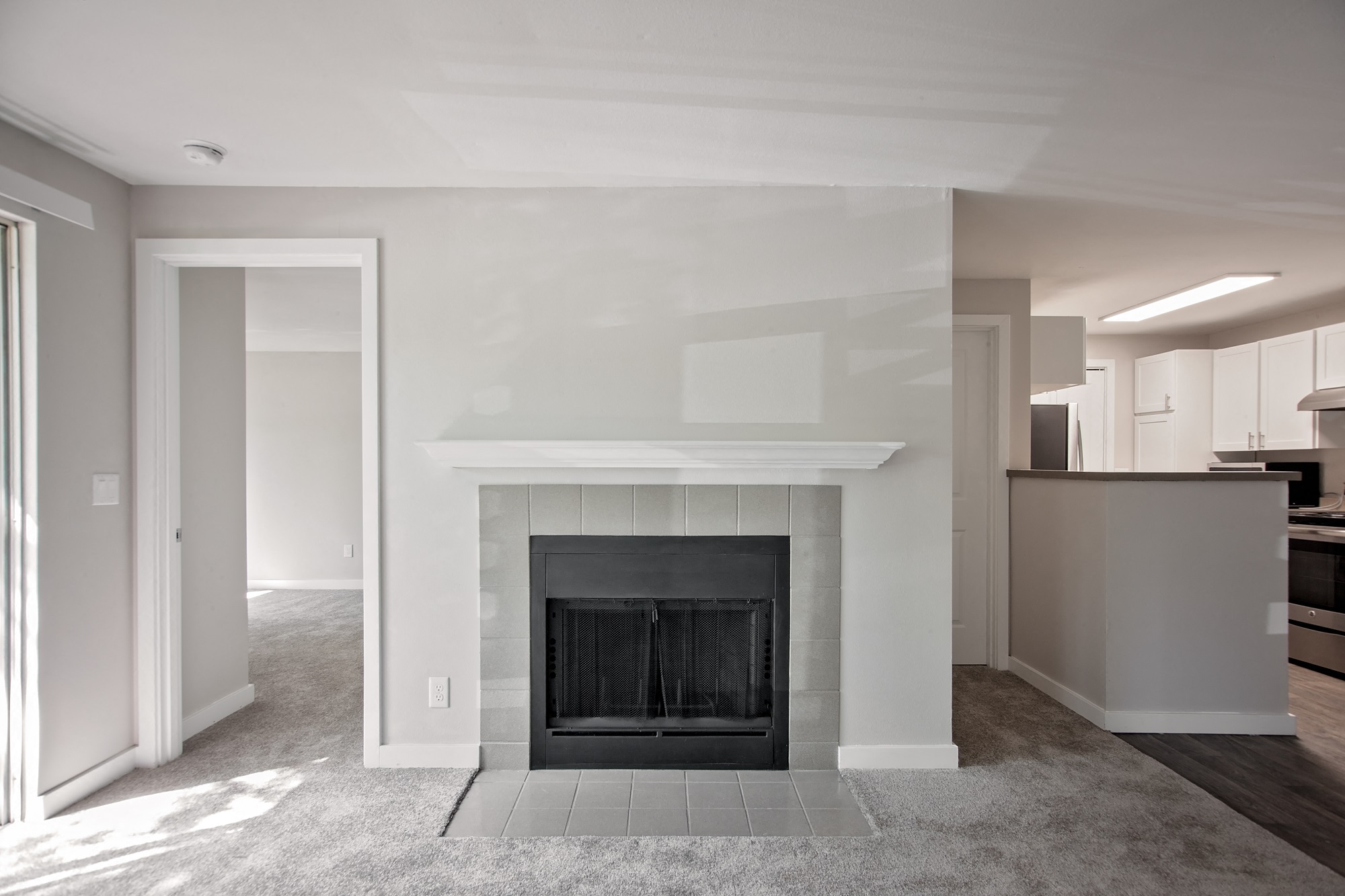 Stonesthrow Apartments Fireplace