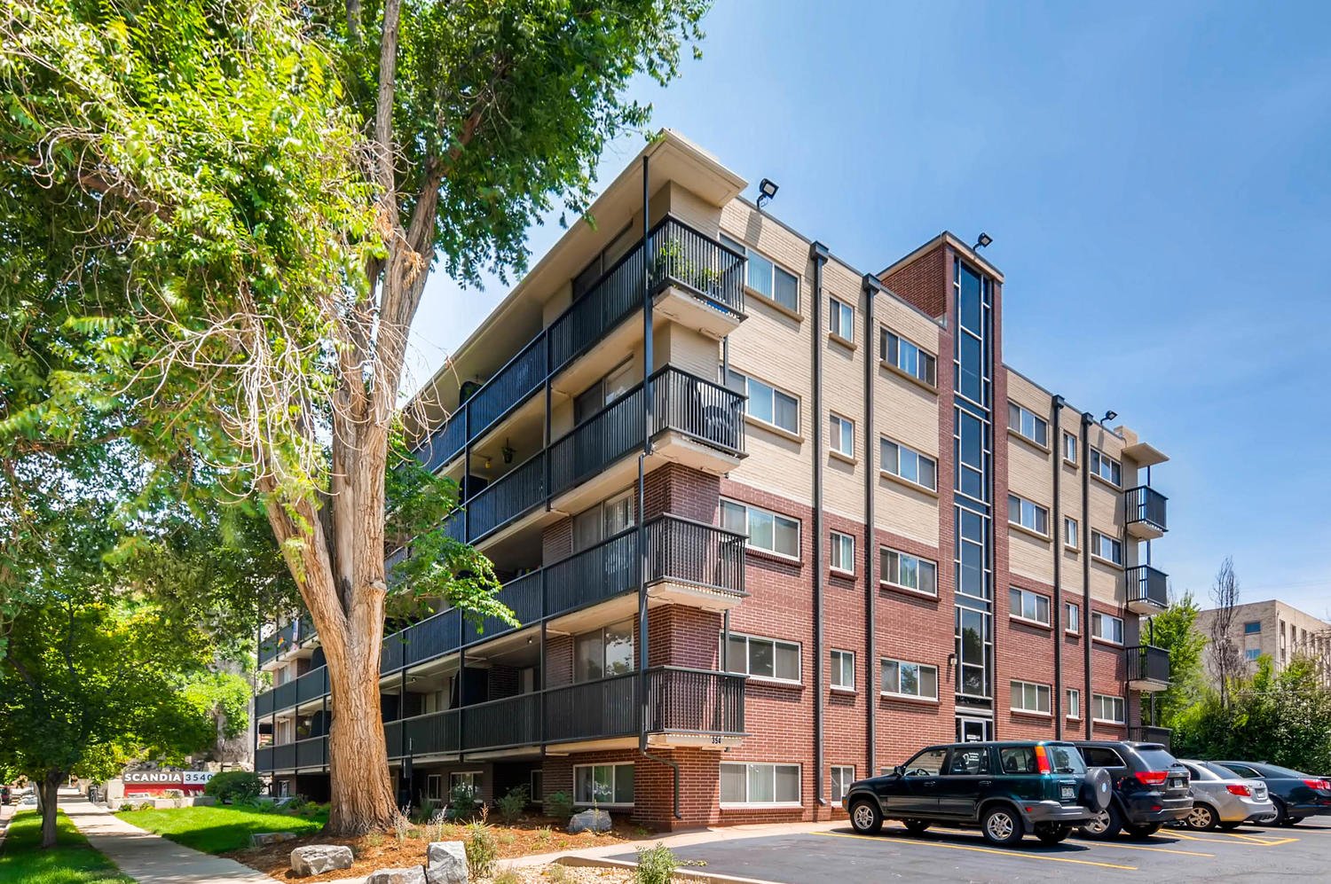 Apartment Building at Scandia Apartments in Englewood, Colorado