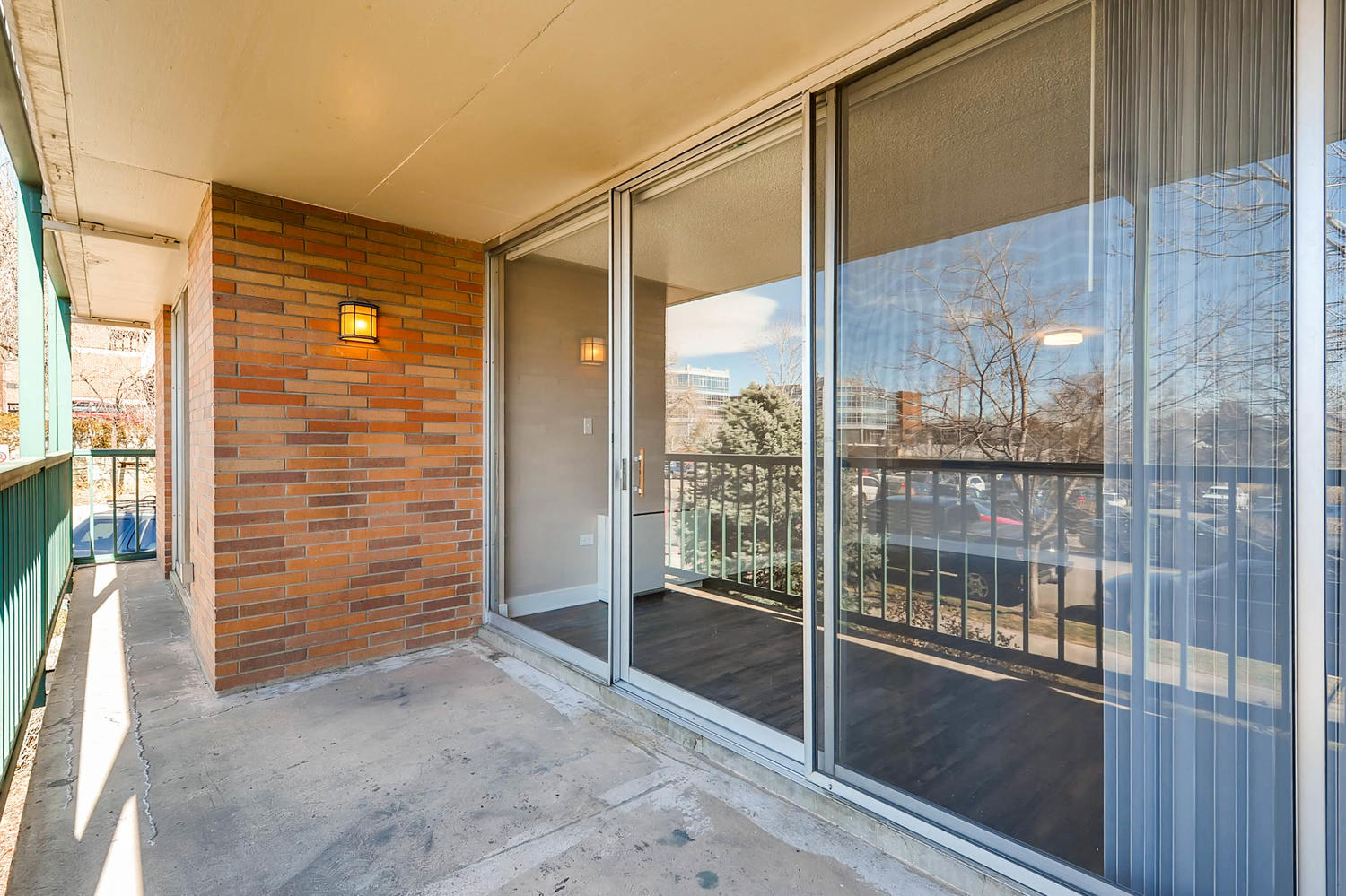 Our Apartment Balcony/Patio at Scandia Apartments in Englewood, Colorado