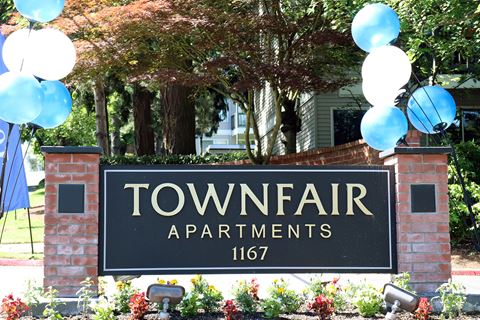 Property Signage at Townfair Apartments, Oregon