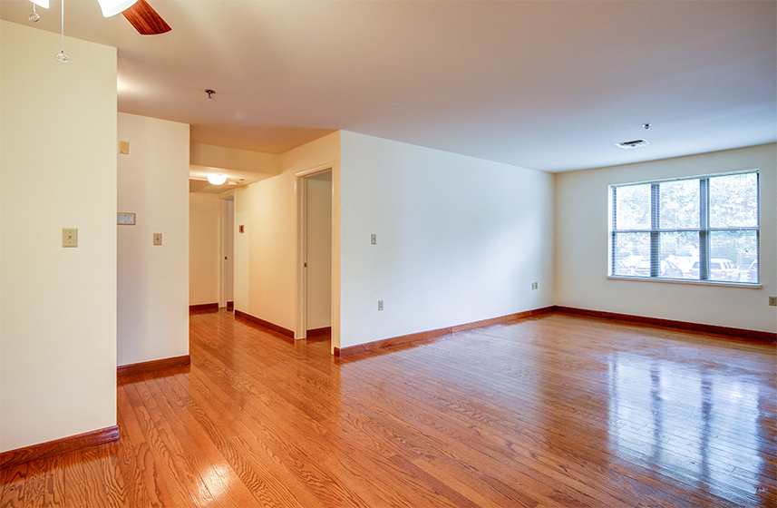 Two Bedroom Style Apartment Living Room at Lake Oaks Apartments