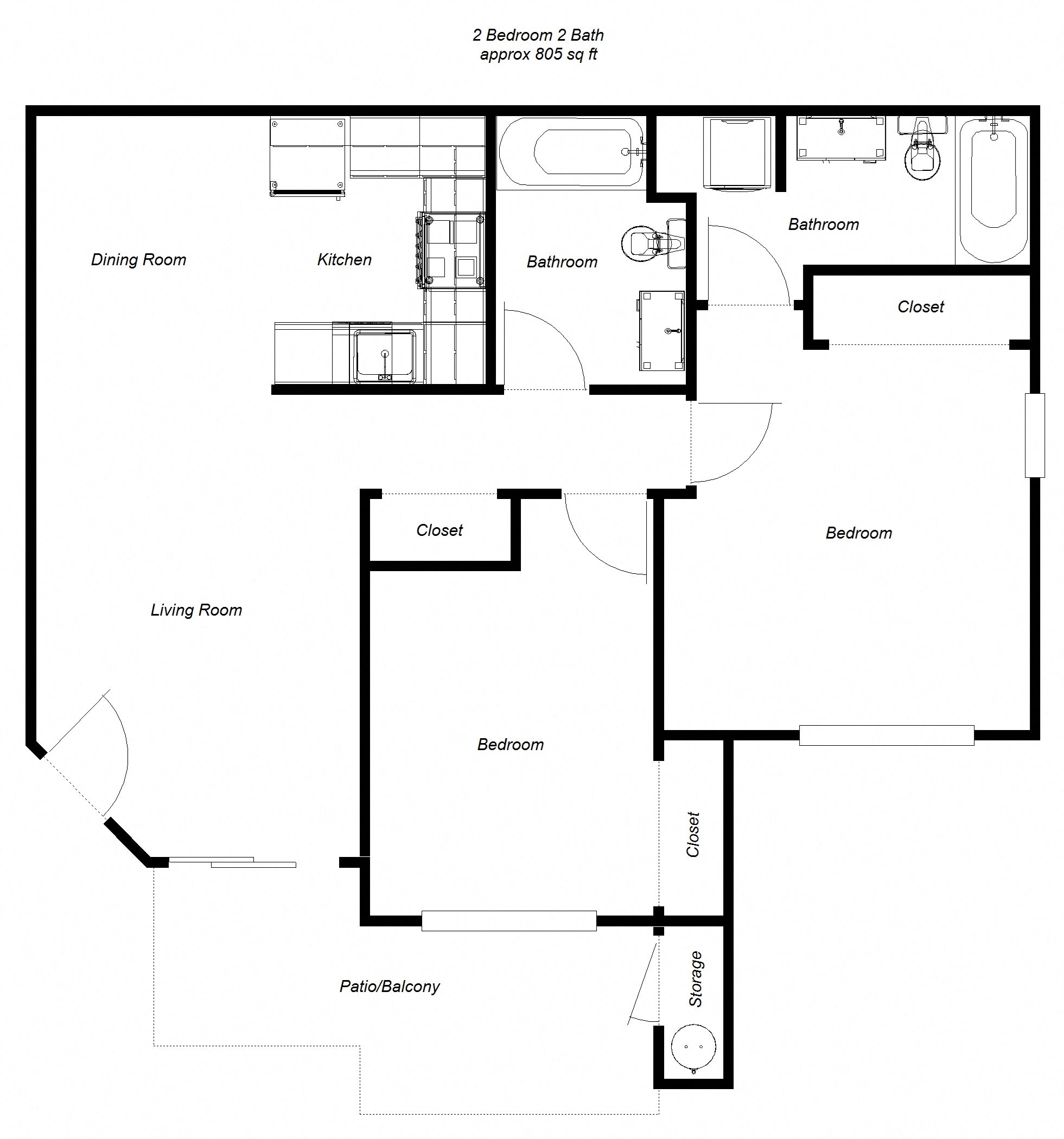 Floor Plans of Woodbridge Apartments in Fremont, CA