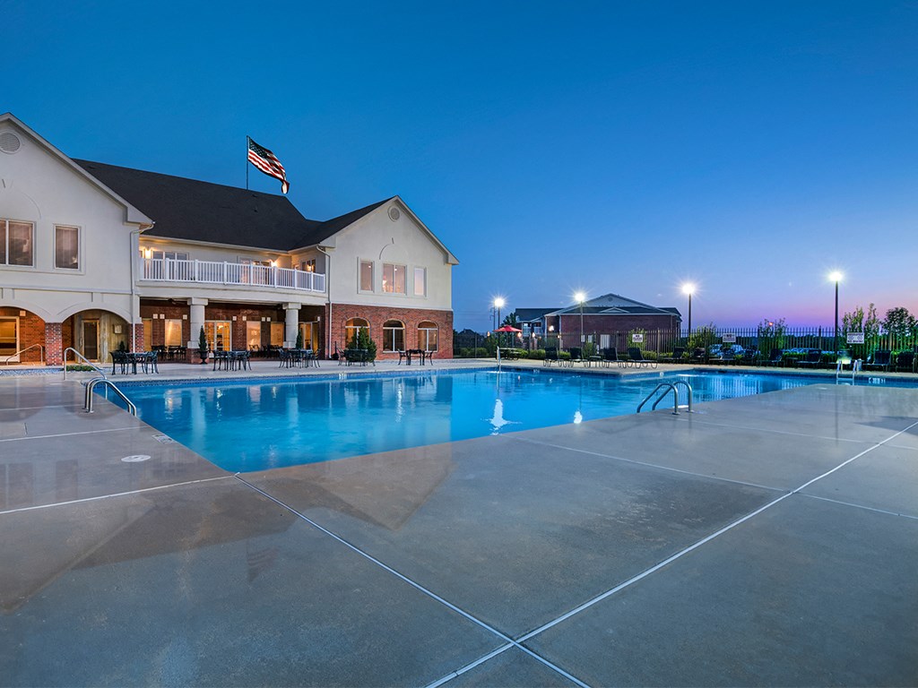 the swimming pool at our apartments
