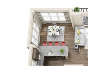 3D FP Layout 3D FP Layout at The Edison Lofts Apartments, North Carolina