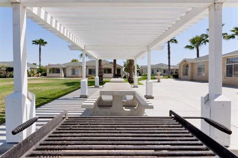 a group of steps under a white canopy