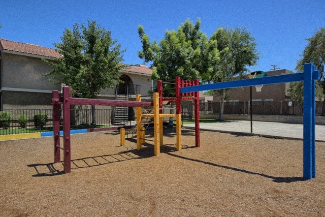 our new playground is ready for children to play
