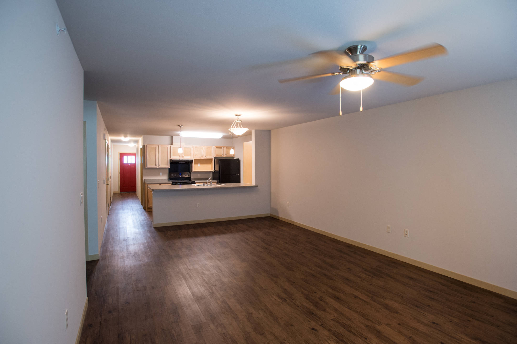 Kitchen View from Living Room