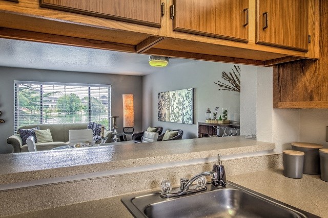 Kitchen View at Silver Bay Apartments, Idaho, 83703