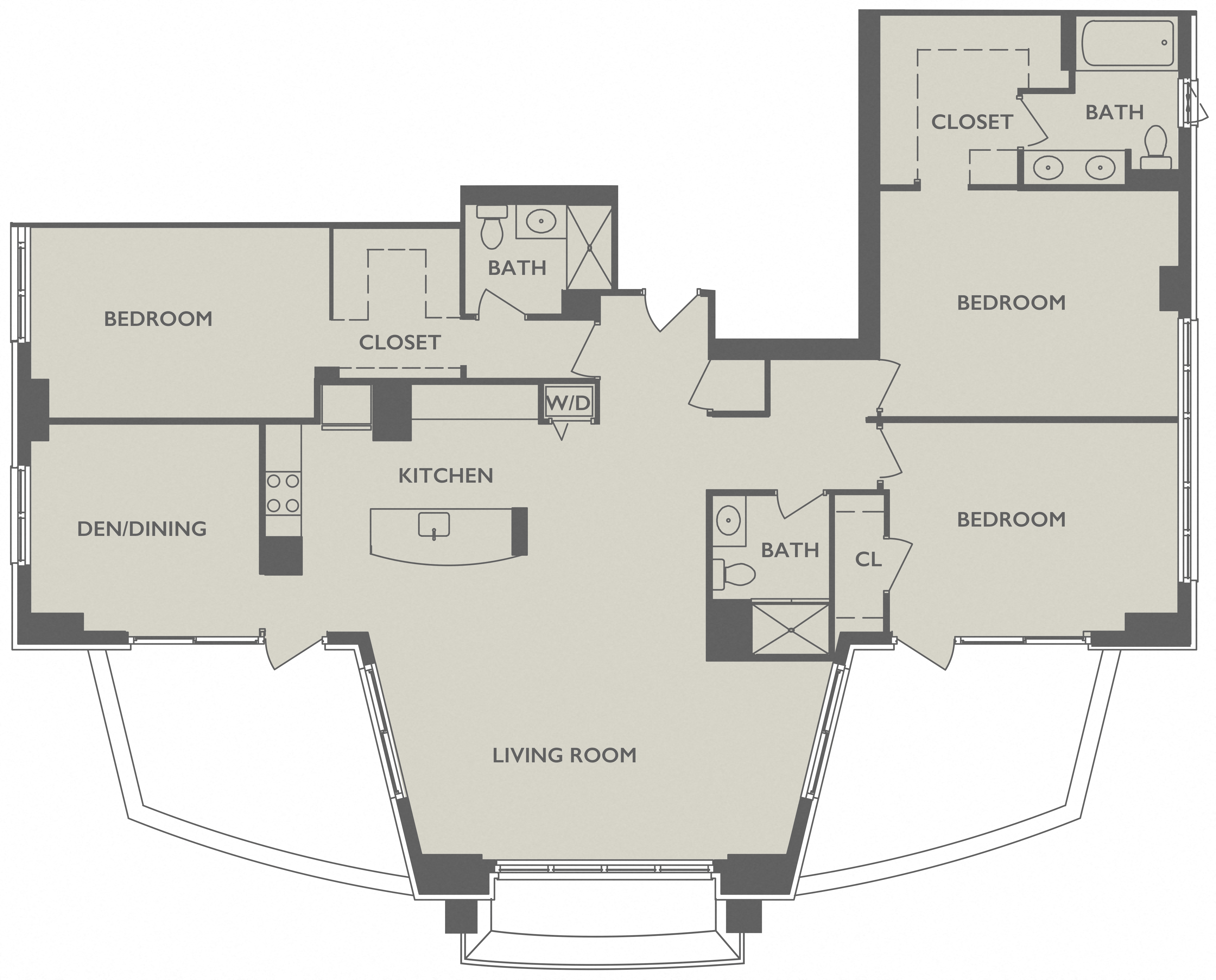 Three Bedroom Penthouse A