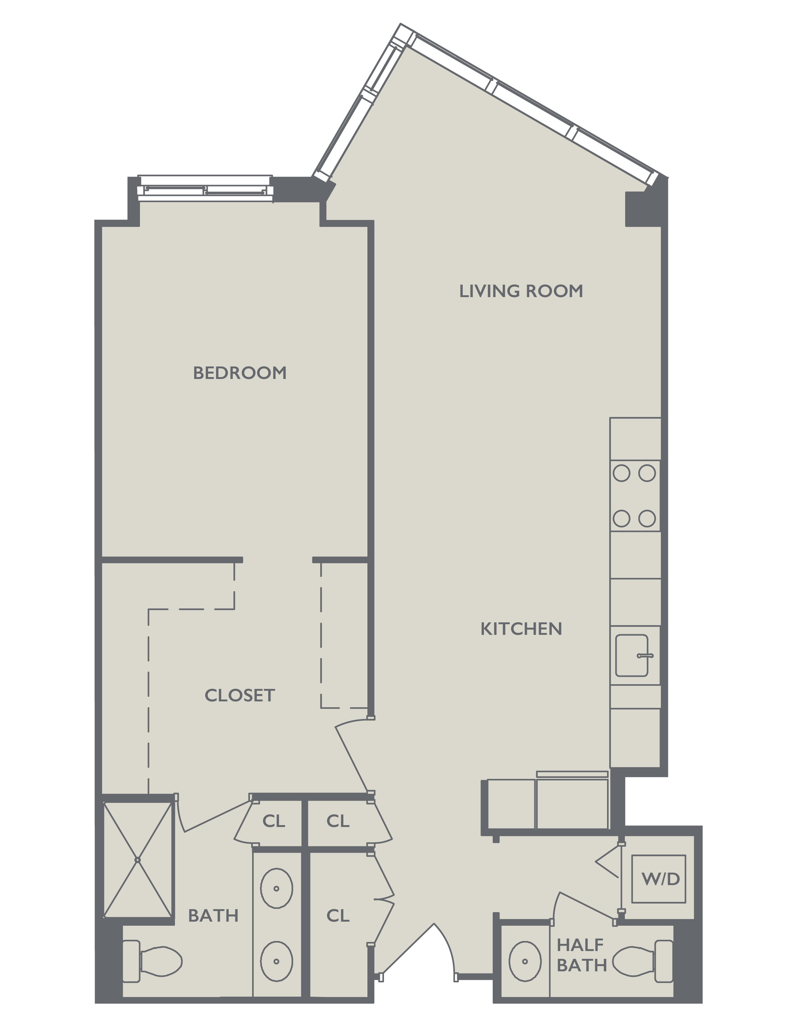 One Bedroom E