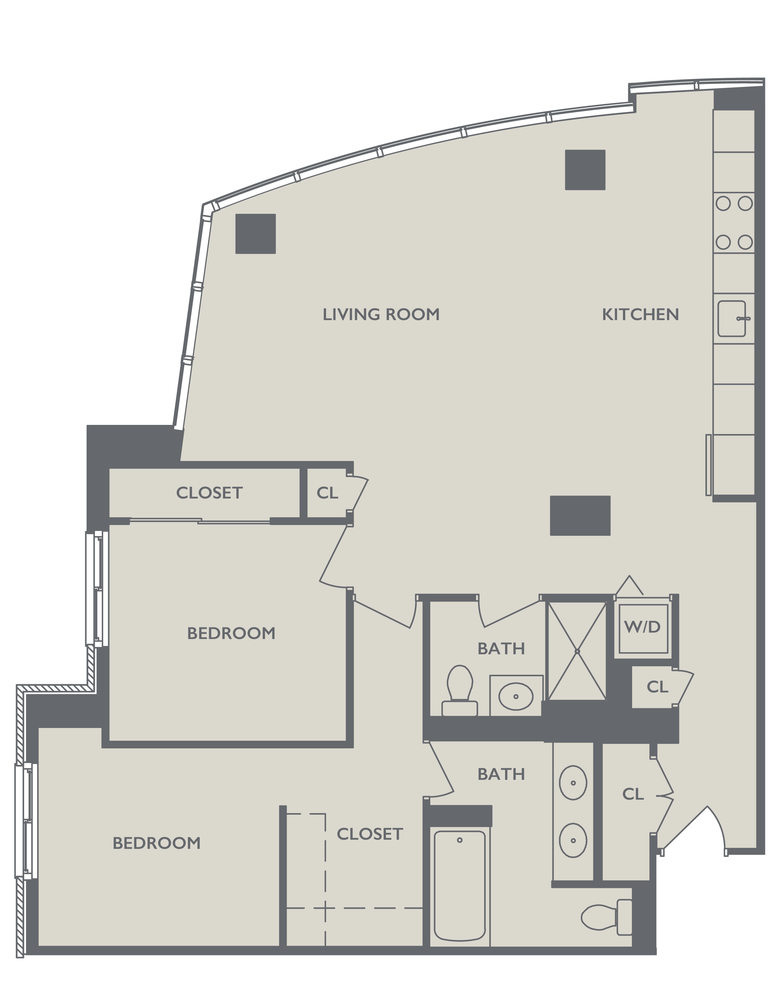 Two Bedroom F