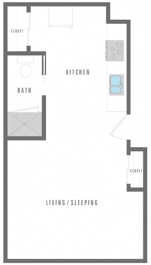 Studio Floor Plan 1