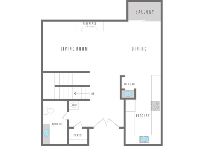 3 Bedroom 2 & Half Bath Floor Plan 8