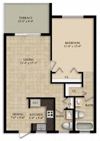 1 Bedroom 1 1/2 Bath
